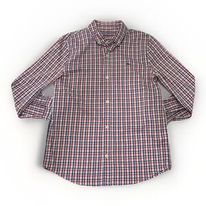 Vineyard Vines On The Go Performance Shirt Boys  7 Multi Check Button Down